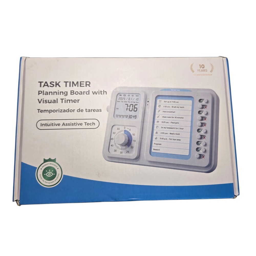 3-in-1 Visual Timer & ADHD Tool for Kids|Adults, Task Timer with Chore Chart ...