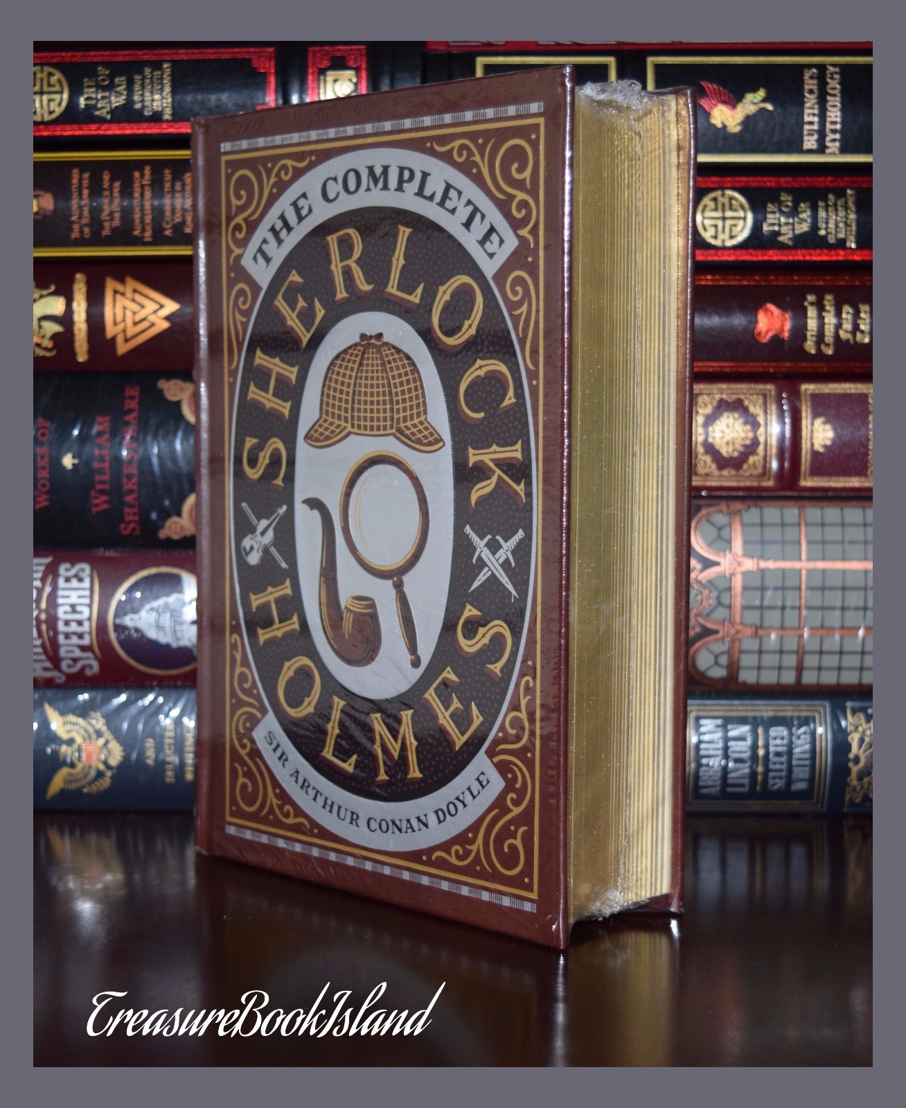 New Complete Sherlock Holmes A.C. Doyle Sealed Leather Collectible Hardcover