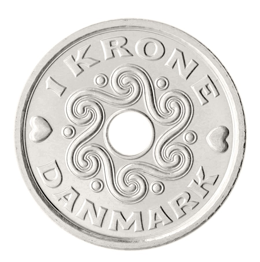 Denmark 1 Krone, 2022, KM #873, Mint