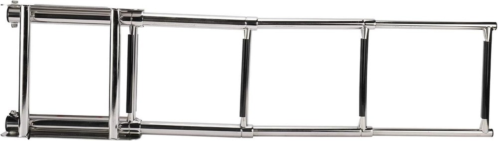 4 Step Stainless Telescoping Ladder Slide Under Platform Mount Boarding Ladder