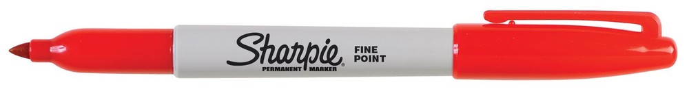 Sharpie Permanent Markers, Fine Tip, Red, 36 Count - Marks on Paper, Plastic,...
