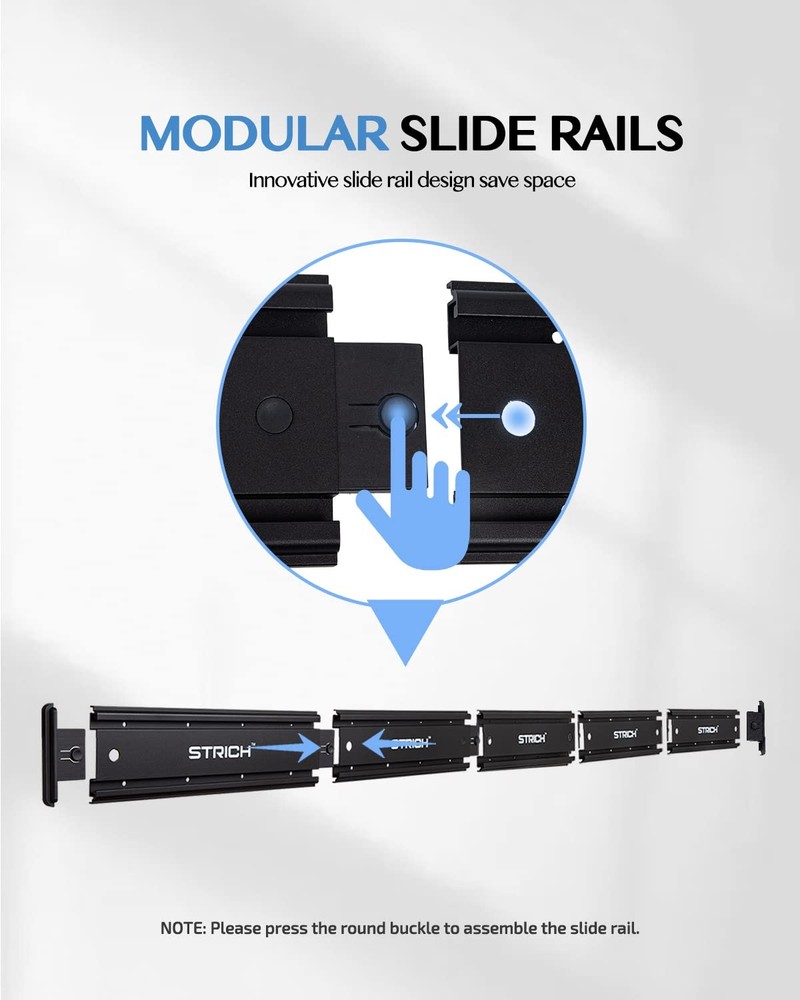 Adjustable Modular Guitar Wall Mount Rack for 8 Instruments Storage