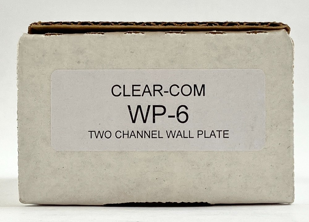Clear-Com 2-Channel Wall Plate for Analog Partyline Intercom Systems WP-6