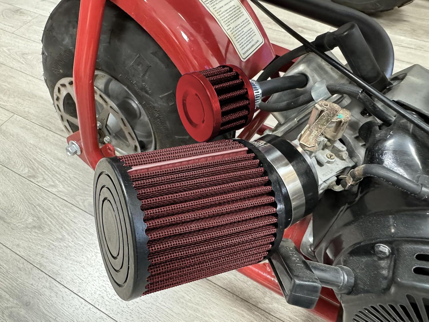Air Filter Cleaner Kit for Predator 212cc CT200U KT196 6.5 Hp GX200 Red