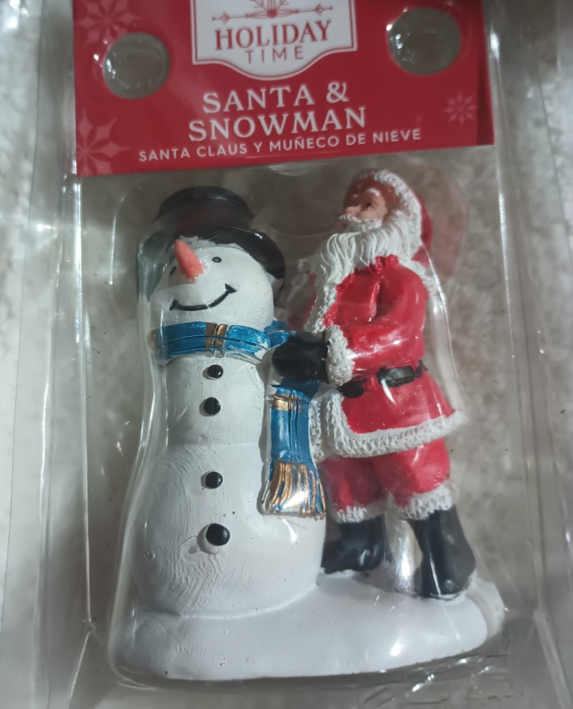 Miniature Santa and Snowman