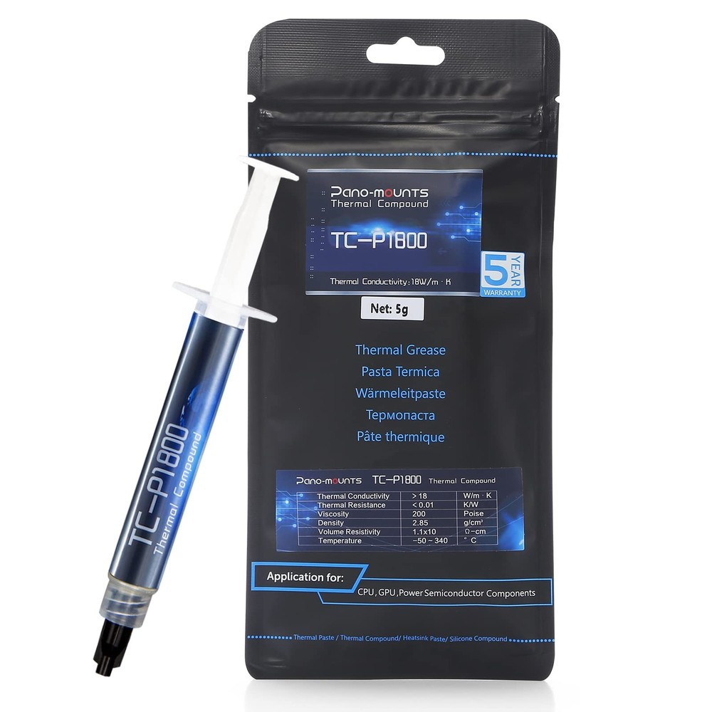 PANO-MOUNTS 18W/mK High-Performance CPU/GPU Thermal Paste - 5g