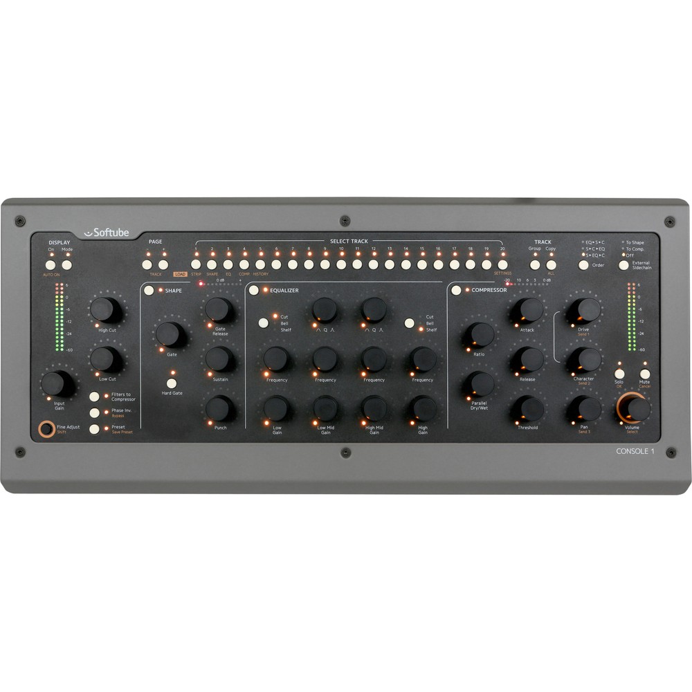 Softube Console 1 MKII Hardware and Software Mixer with Integrated UAD Control
