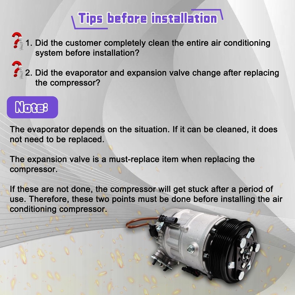 AC Compressor CO 22224C Air Conditioning Compressor Replacement for 2012-2016...