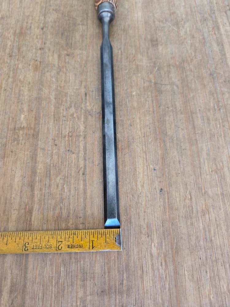 Antique Cabinet Makers Chisel LONG 14 1/2" Woodworking Chisel 9/ 16"