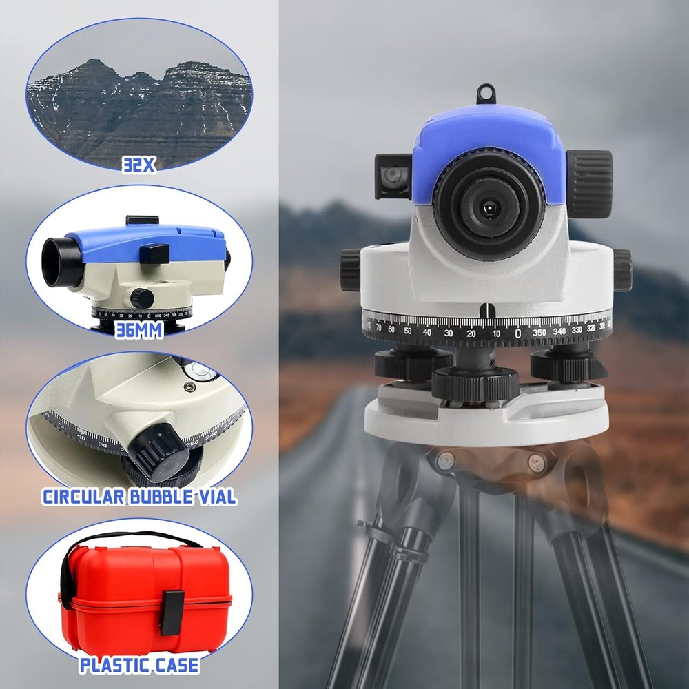32X Automatic Optical Level High Precision Measure Meter Machine w/ Compensator