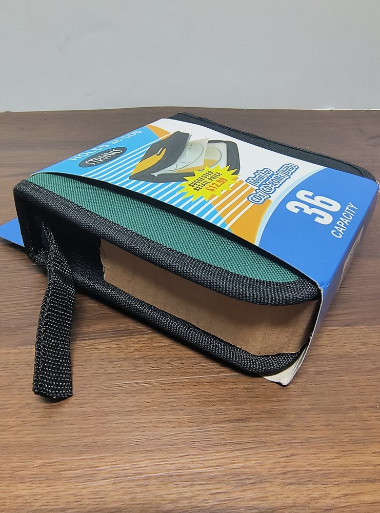 CD STRONICS - CD/DVD (36) Capacity Classic (Black/Green)