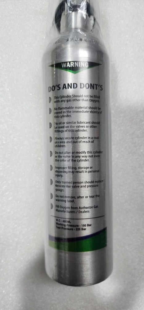 Portable Oxygen Cylinder 495LTR (EMPTY)