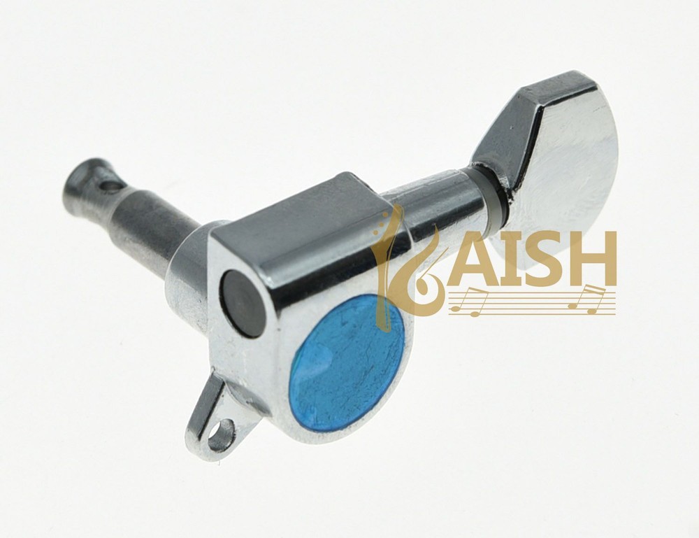 6 Inline Tuning Keys Guitar Tuners Machine Heads Chrome
