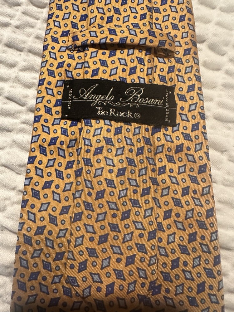 Vintage Tie Bundle (2) Angelo Bosani Tie Rack & Mega Couture Prestige Patterned