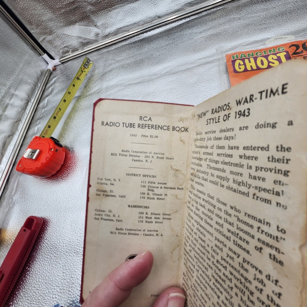 RCA 1943 Tube Reference Book Definitions, Charts, Stations, Socket Connection