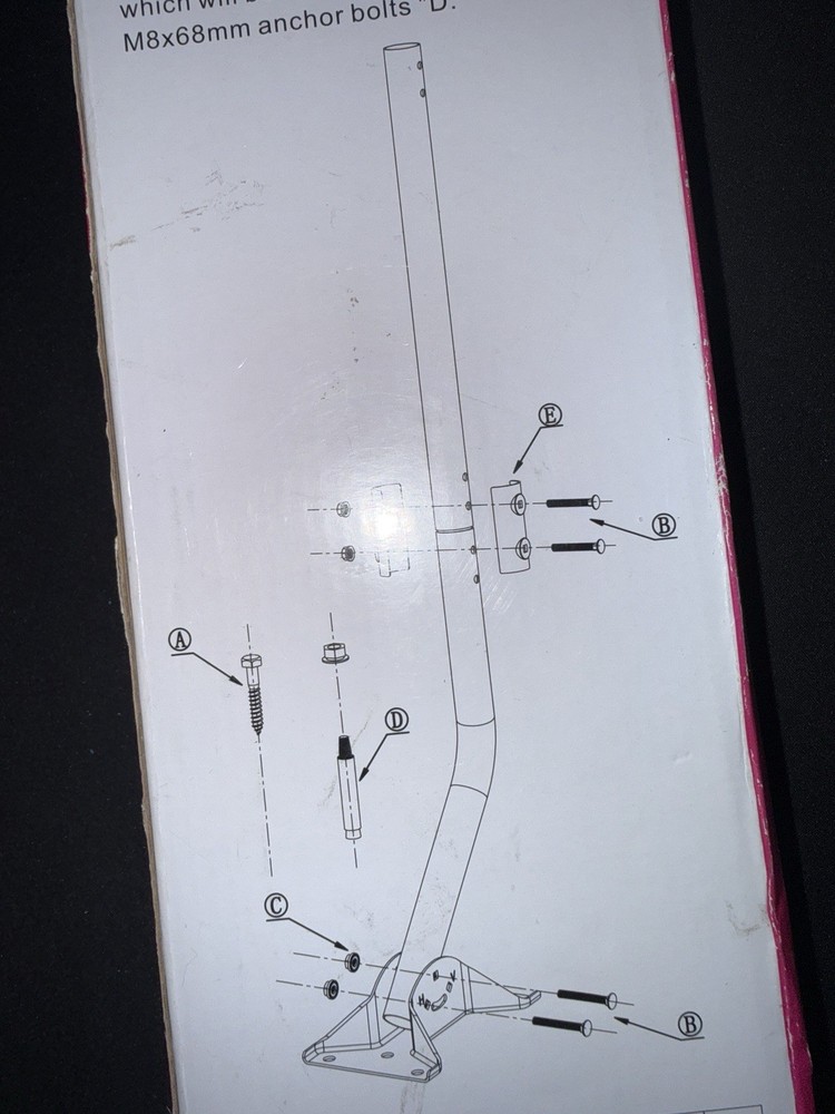 Adjustable Outdoor Antenna Mounting Pole