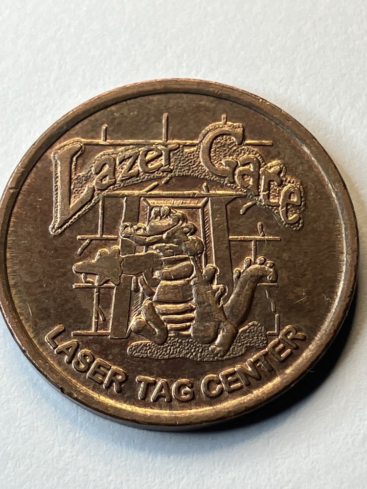 Lazer Gate Arcade Laser Tag Token Alligator #uL1