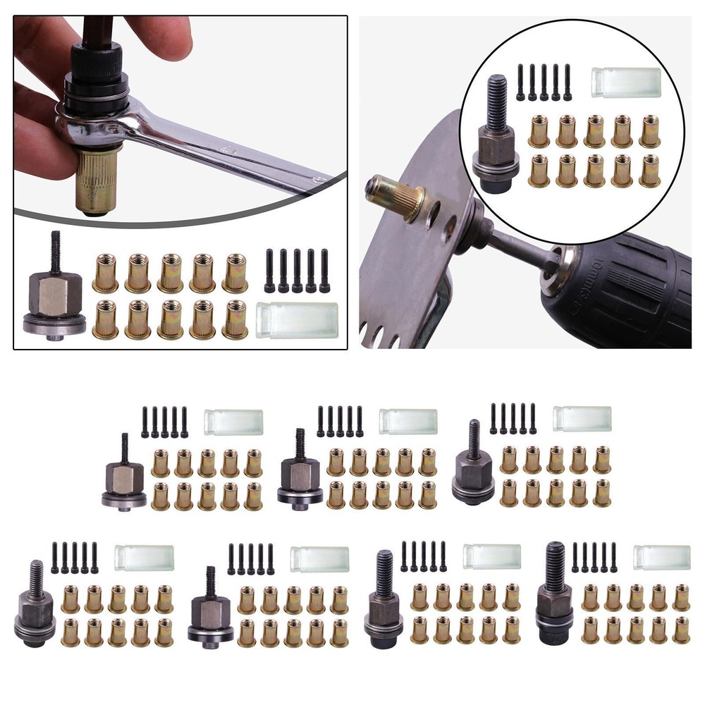 Hand Rivet Nut Tool Adapter Compact Rivet Nut Insert Practical Rivet Drill