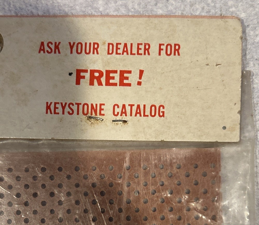 Vtg Keystone Electronics Keyboards Pre-punched Holes Bakelite “G” Pattern- Read