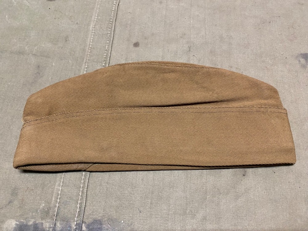 ORIGINAL PRE-WWII US ARMY SUMMER KHAKI PX GARRISON HAT CAP-SMALL