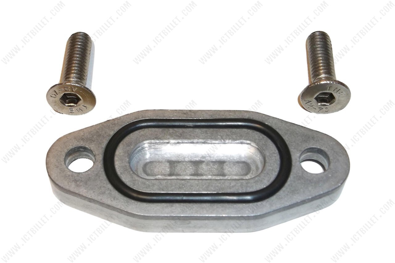 LS Oil Cooler Block Off Bypass Plate 4.8 5.3 5.7 6.0 6.2 7.0 LS1 LS3 LQ4 LM7 LC9