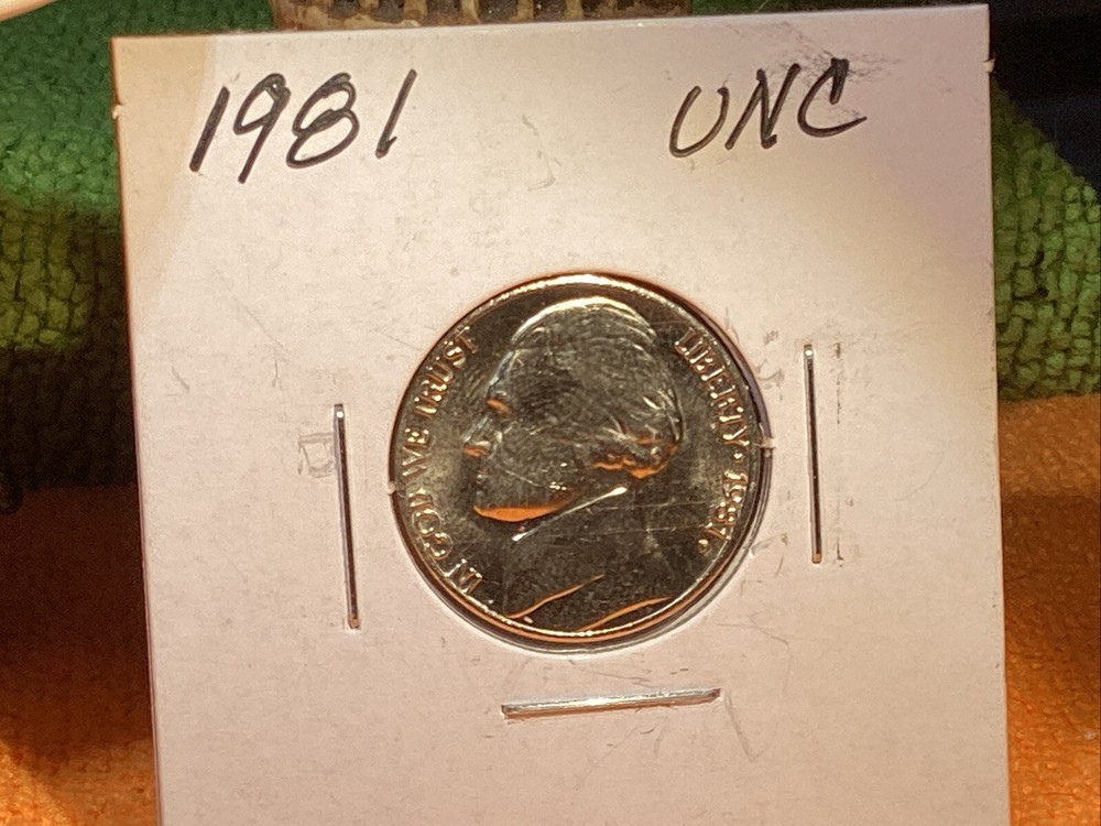 1981 JEFFERSON NICKEL UNCIRCULATED