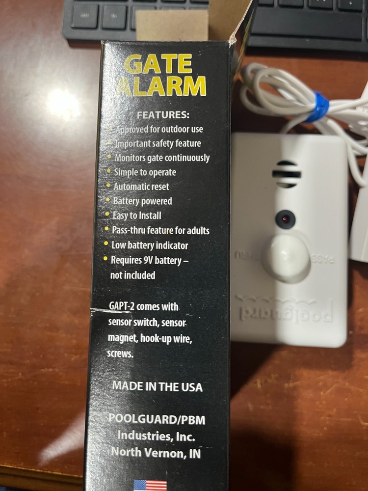 POOLGUARD MODEL # GAPT-2 ***** GATE ALARM *****