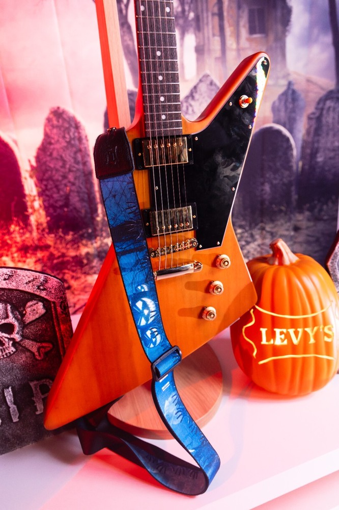 Levy's Leathers 2" Wide Polyester Adjustable Guitar Strap - Halloween Series