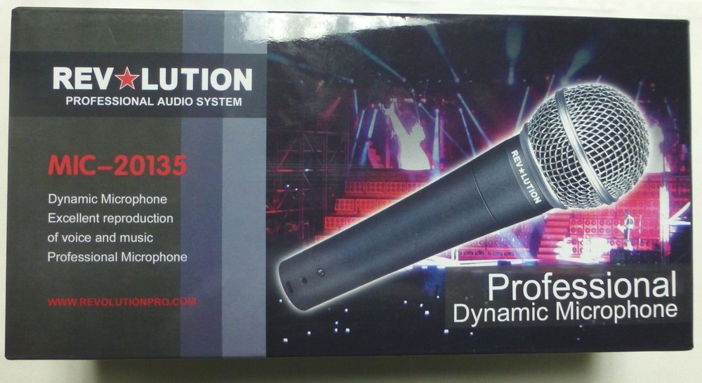 Revolution Pro Audio System MIC 20135 Professional Dynamic Microphone.