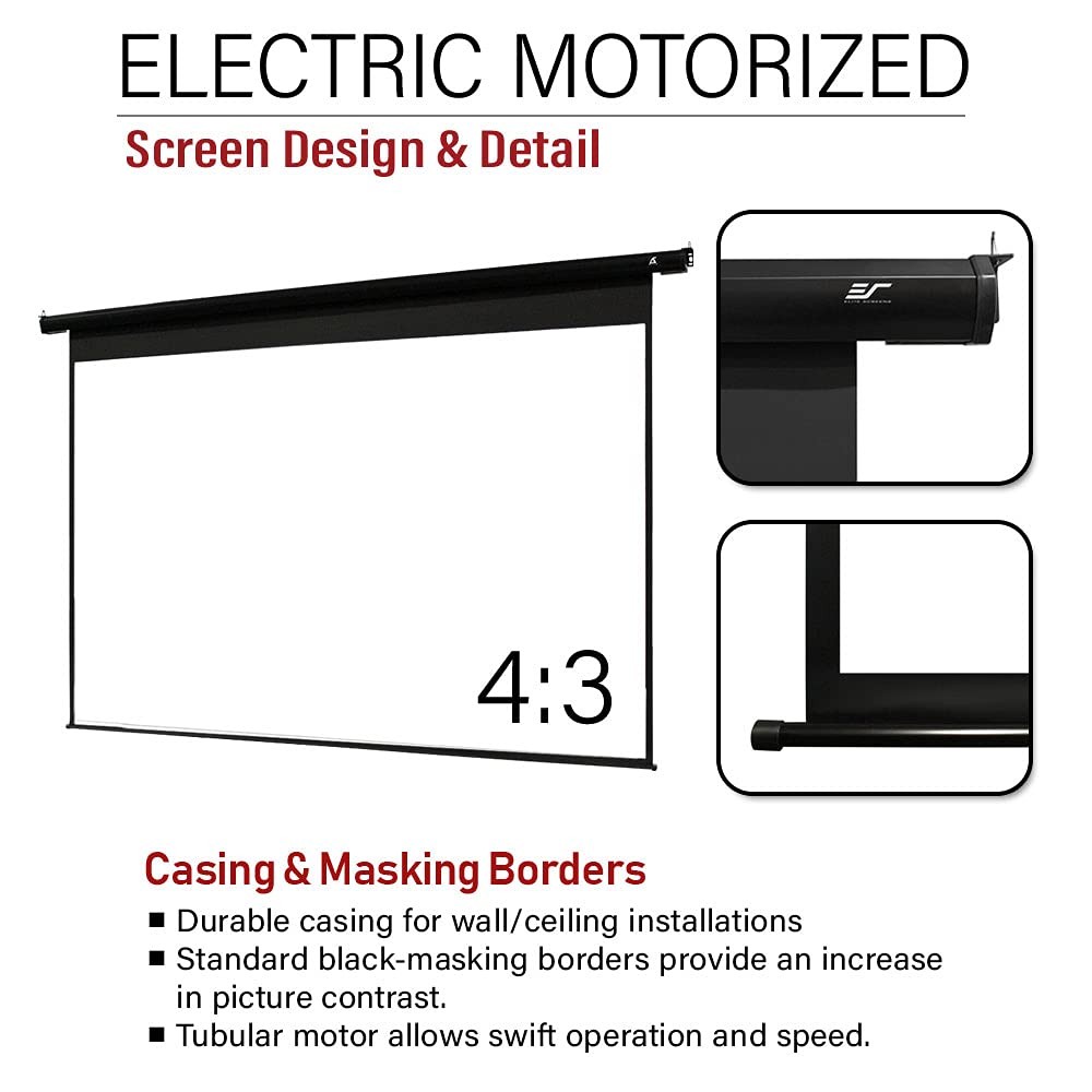 Akia Screens 104 inch Motorized Electric Remote Controlled Drop Down Projector