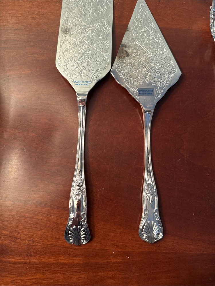 5 Pc Lot Silver Plated Serving Pieces