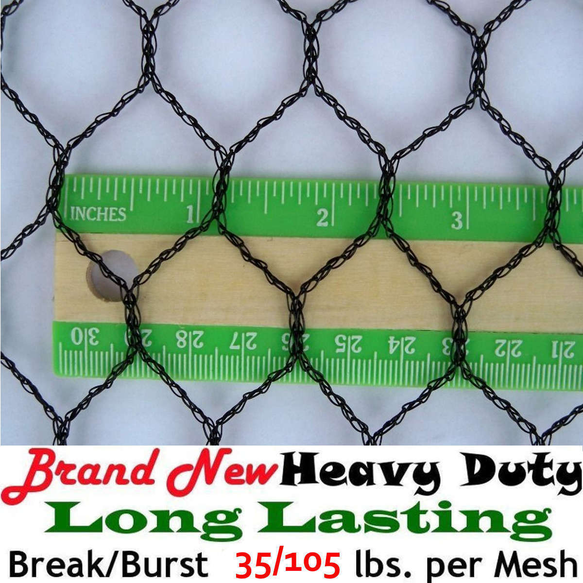 Netting Light Knitted Nets - Poultry Anti Bird Garden - 8 to 10 Year Lifespan!