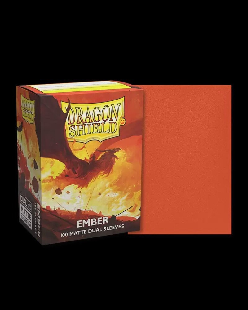 Dragon Shield: 100ct Standard Size Dual Matte Ember Sleeves