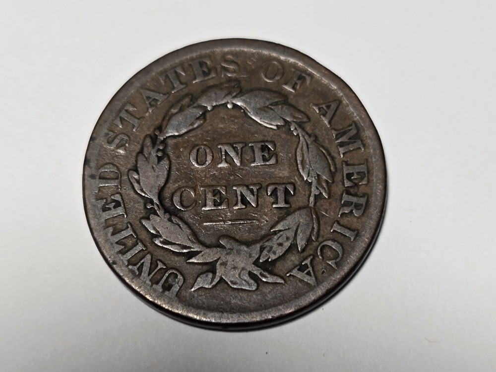 1830 large cent LARGE letters