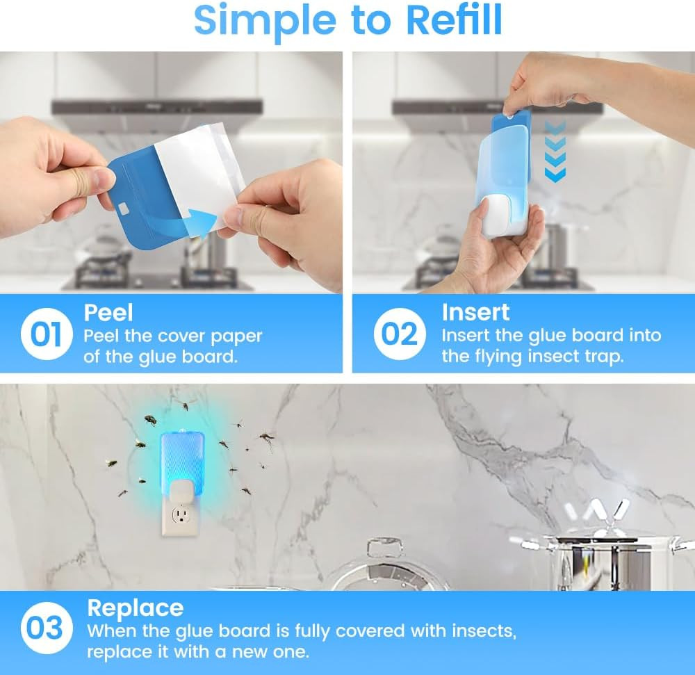 15 Pack Refill Cartridges Compatible with Raid Essentials Flying Insect Light Tr