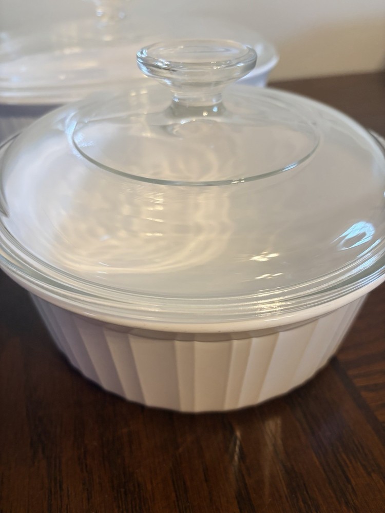 CorningWare French White Bakeware Set 7 Piece Baking Dish Set