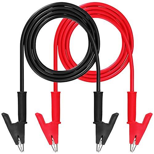 Alligator Clips Electrical Test Leads,15A Jumper Wires Electrical Testing, 39.6"
