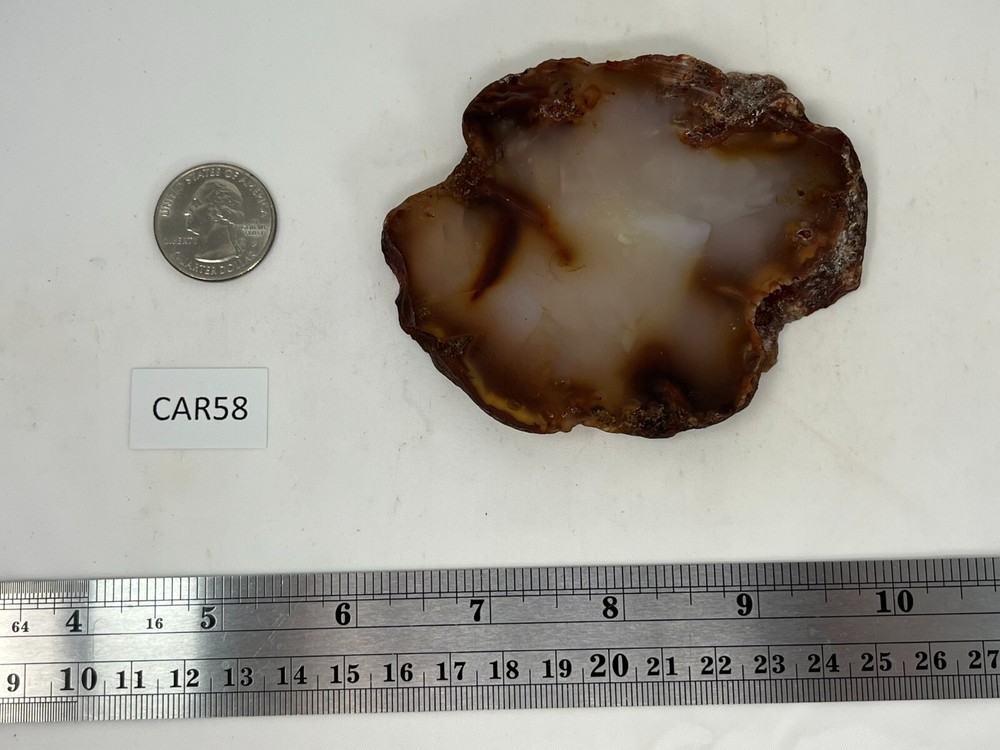 Thick Translucent Carnelian Agate Slab Lapidary Cabbing Combo Ship Avail