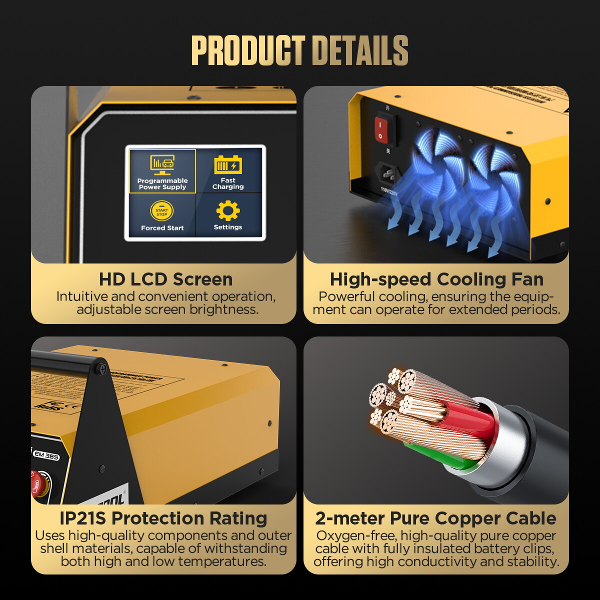 ECU Reprogramming Power Supply Stabilizer 400A Car Battery Jump Starter Charger