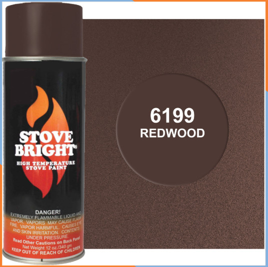Stove Bright High Temperature Stove, Chimney & Fireplace Paint 12oz. Aerosol Can