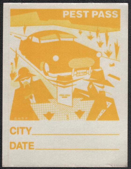 ZZ Top Backstage Pass - 1983 Cloth Pass - Eliminator Tour
