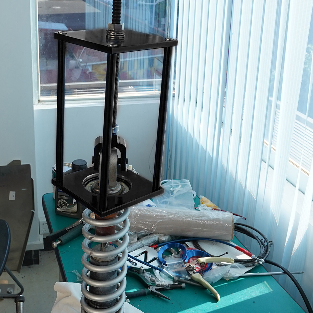 Universal Motorcycle Rear Shock Spring Compressor Adjustable Tool For Harley