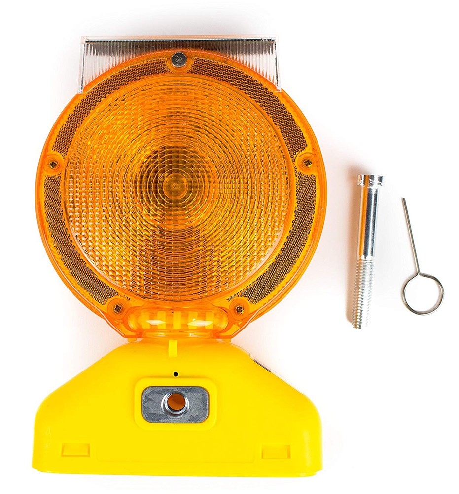 Solar Rechargeable Traffic Construction Barricade LED Warning Light-BLIGHT-ST