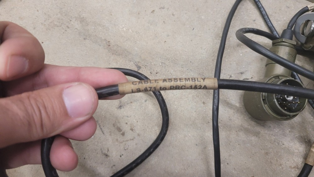 SINCGARS LS 671 Speaker Intercom Cable Splitter Rare LOT