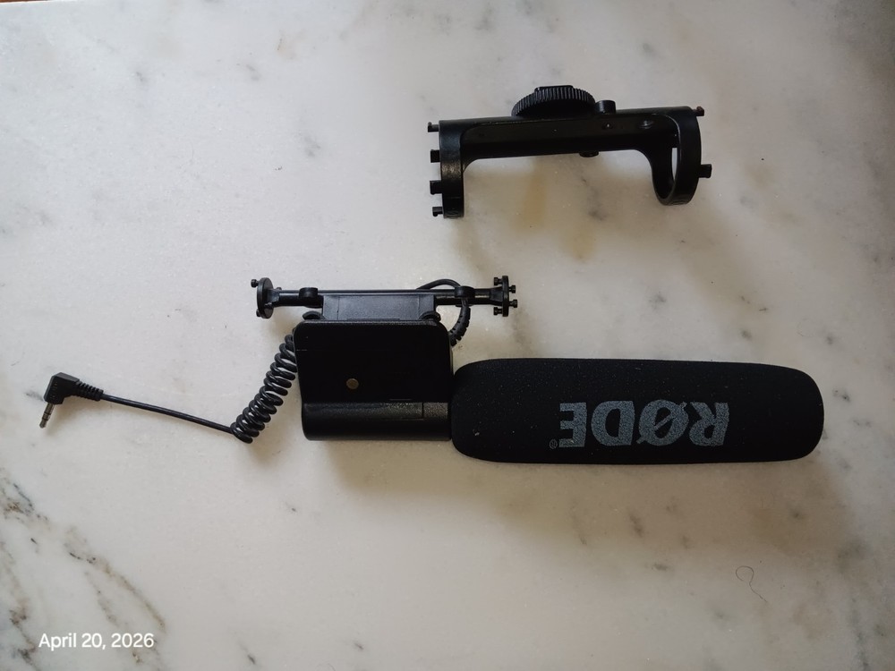 Rode Videomic Boom Camera Microphone Tested Working Needs Rubber Bands For Mount