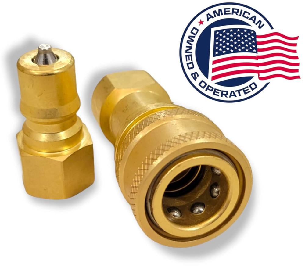2Sets 1/4" Brass Quick Disconnect Coupler Carpet Cleaning Extractor Wands & Hose