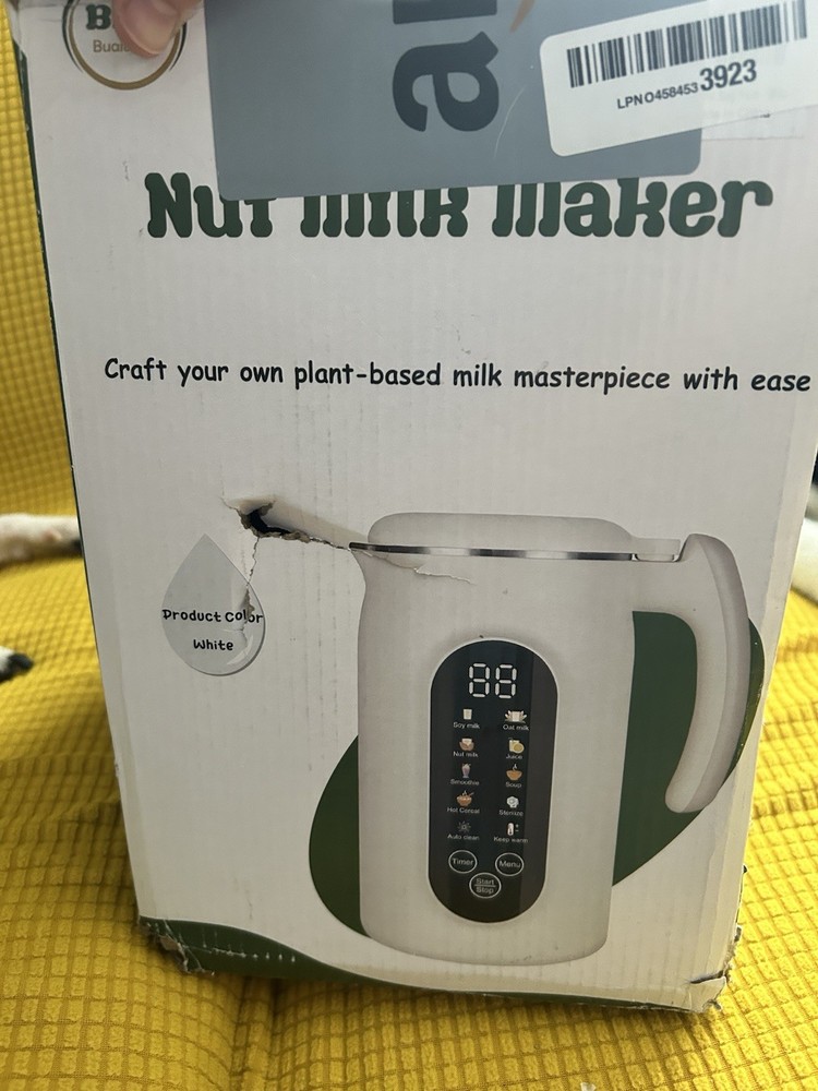 BHG 45oz Automatic Nut Milk Maker- 11 Functions-grinder- EUC Nut/Soy/Plant Based