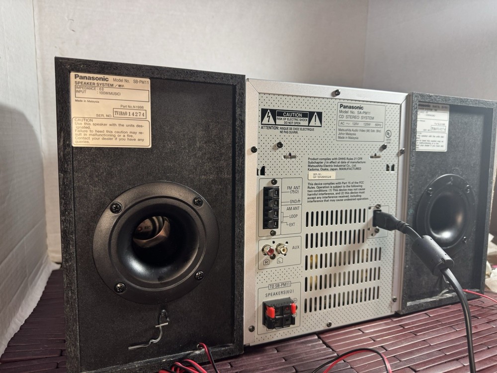 Panasonic CD Stereo System SA-PM11 5 CD CD Changer - Cassette Player Not Working