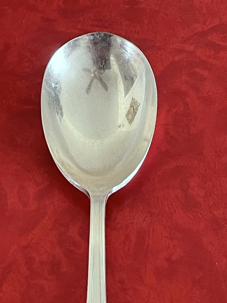 International Silver ARGYLE Silverplate Solid Smooth Casserole Spoon 1938