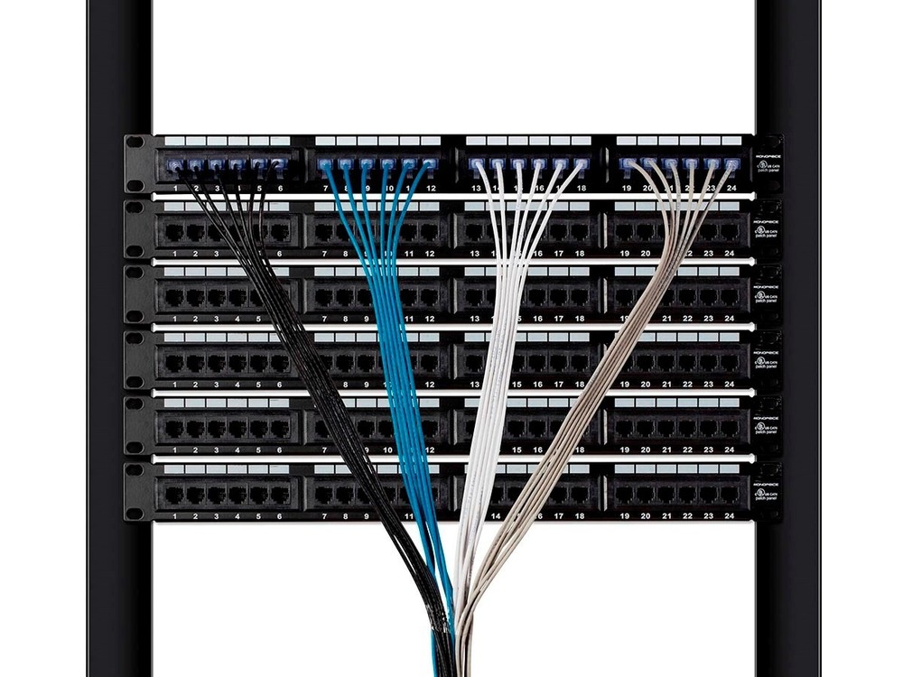 Monoprice Cat6A Ethernet Network Patch Cable - 25 Feet - White | 5-Pack, 10G